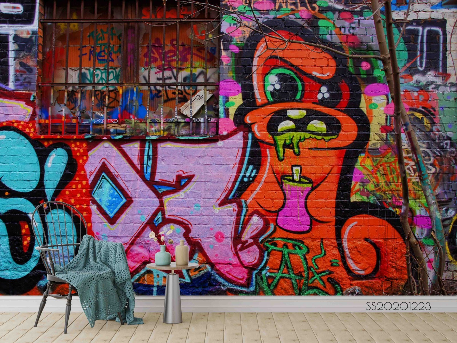 3D Graffiti Art Wall Murals Wallpaper Murals Wall Sticker