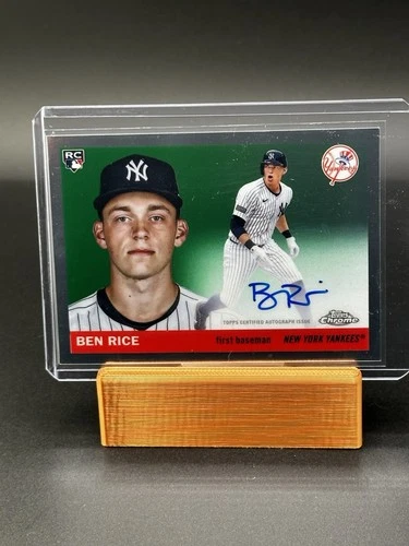 2025 Topps Chrome Platinum Ben Rice Auto Autograph RC Rookie #CPA-BR Yankees