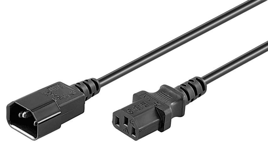 MicroConnect PE040618-6A Power Cord C13 - C14 1.8m