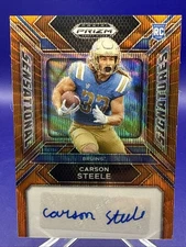 2024 Panini Prizm Draft Picks - Sensational Signatures Carson Steele #SS-CSE...