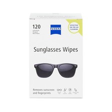 ZEISS Pre Moistened Sunglasses Cleaning Wipes 120 Count Pack of 1 , White
