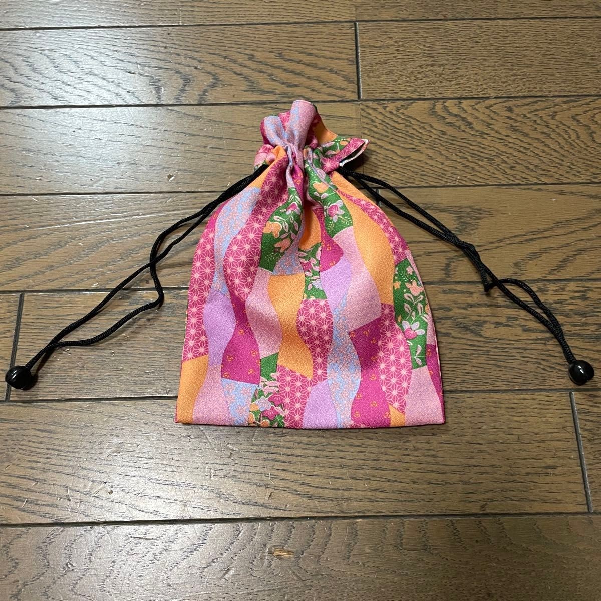 Drawstring pouch, Japanese pattern - image 2