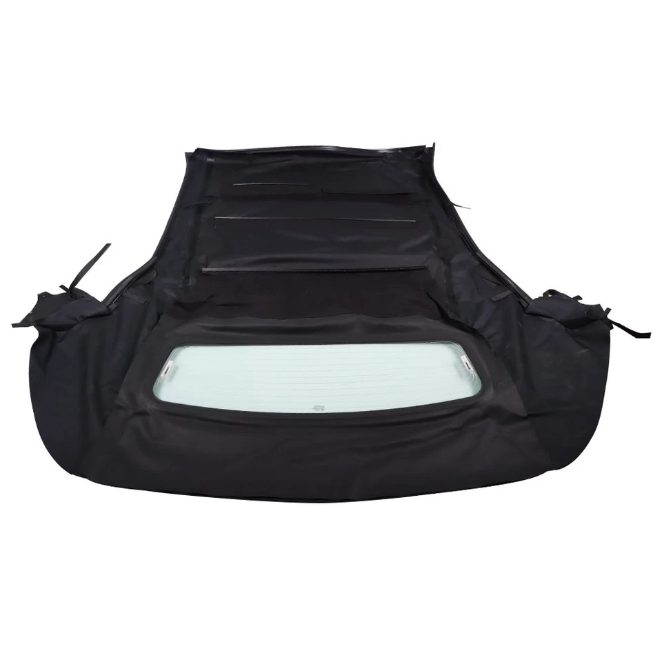 Black Convertible Soft Top + Heated Glass Window For Ford Mustang 2005-2013 2014 - Image 3 of 4