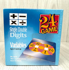 NEW 24 Game Variables Single/Double Digits Card Math Game 96 Cards SEALED 38978