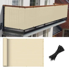 3'x18' Privacy Screen Balcony Covers for Apartments Patio Fence Panels for