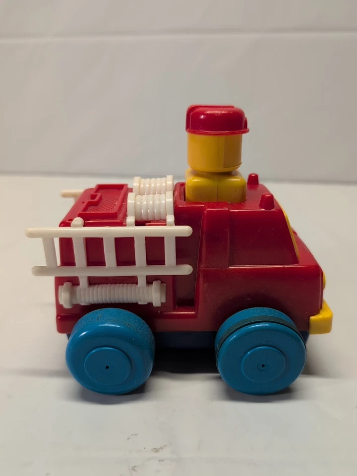 Tomy Vintage Original Firetruck Push 'N Go Toy Car 1975 - Image 3 of 4