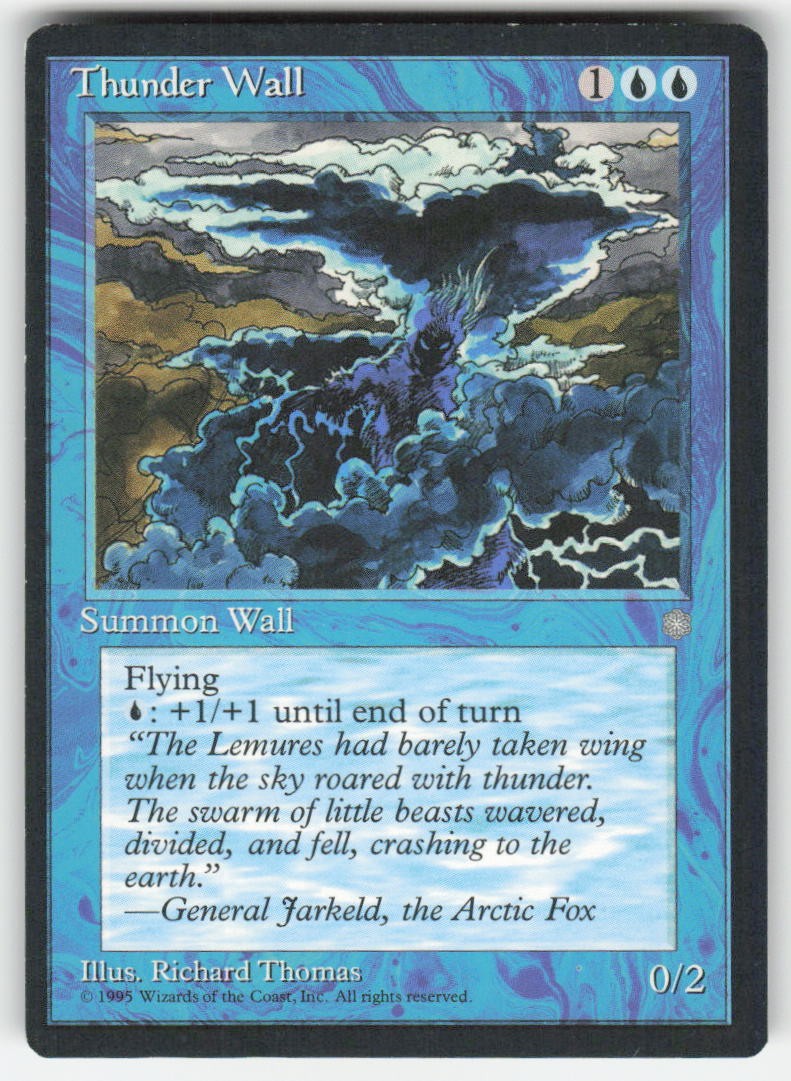 1995 Thunder Wall Ice Age MTG