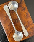 2 Gorham Durgin Fairfax Sterling Silver Master Salt Spoon American 3.75” Mono G