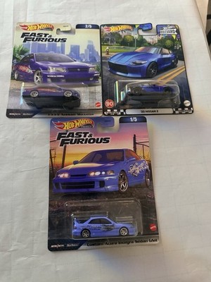 Hot Wheels Premium Fast & Furious/Boulevard Lot of 3 1:64 Acura Integra/Nissan