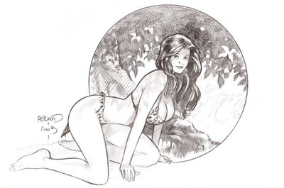 CAVEWOMAN: THE MOVIE (2003) ALL PAUL RENAUD GOOD GIRL ART!