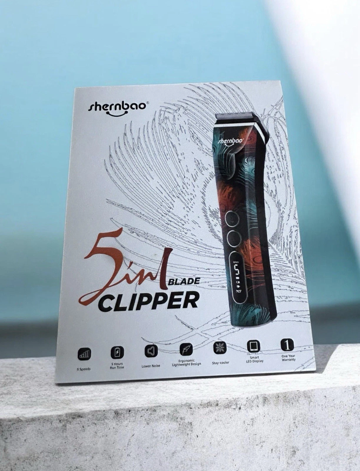 Shernbao PGC-721 Cordless Pet Grooming Clipper 5-Speed NEW Open Box 5-in-1 Blade
Opens in a new wind