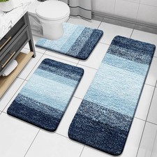Arotive Bathroom Rugs Set 3 Piece Extra Soft And Absorbent Bath Rugs Machine