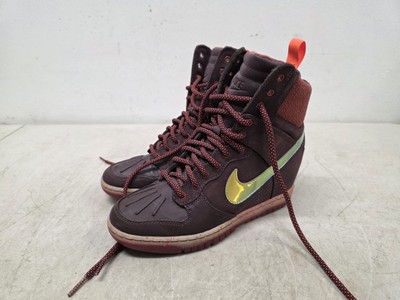 Buy Size 7.5 - Nike Dunk Sky SneakerBoot High Deep Burgundy W online | eBay