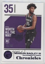 2018-19 Panini Chronicles Purple 44/49 Marvin Bagley III #72 Rookie RC h2o