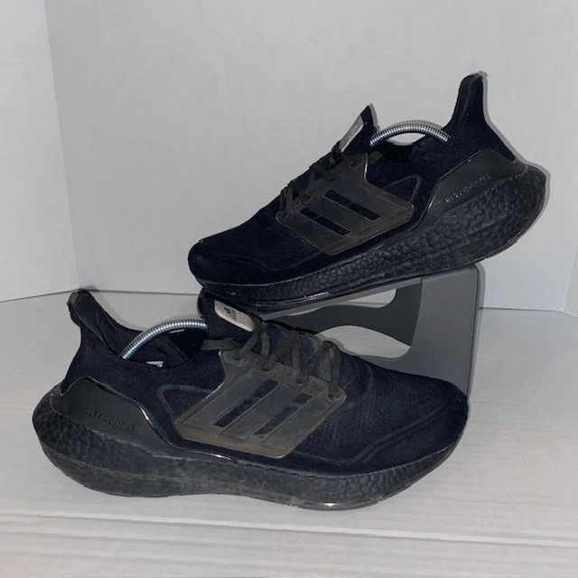 Adidas Ultraboost 21 FY0306 Triple Black Running Sneakers Shoes Mens Size 12