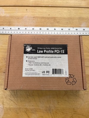 SIIG Low Profile PCI Serial Card 16550 UART DB9 w/ Driver Disks LP-P10011