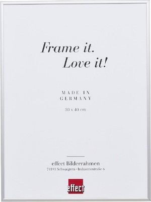 Effect Aluminium-Bilderrahmen Quadro 50x70 cm silber Acrylglas