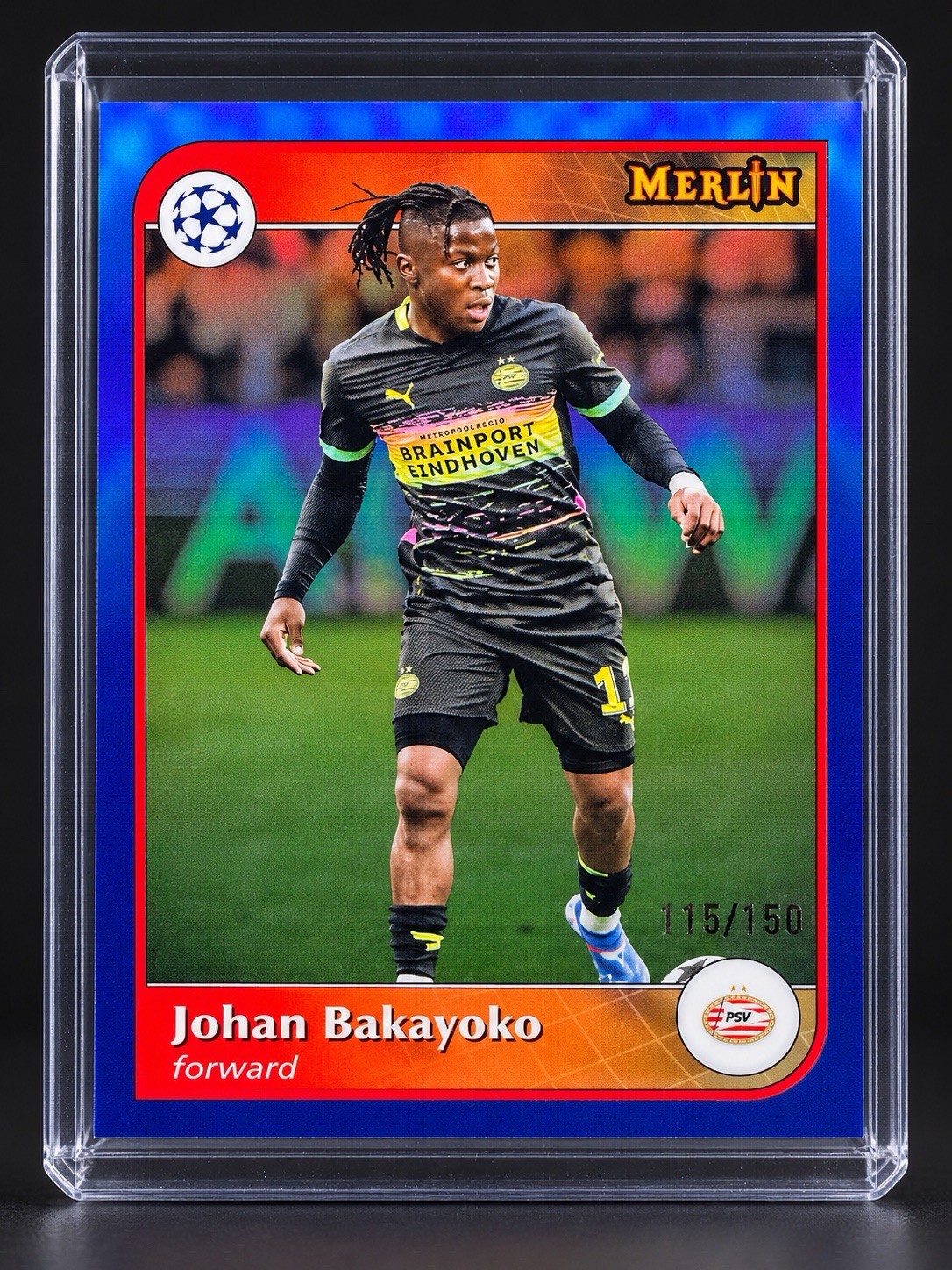 Topps Merlin Collections UEFA Champions League 2025 Johan Bakayoko #164 PSV /150