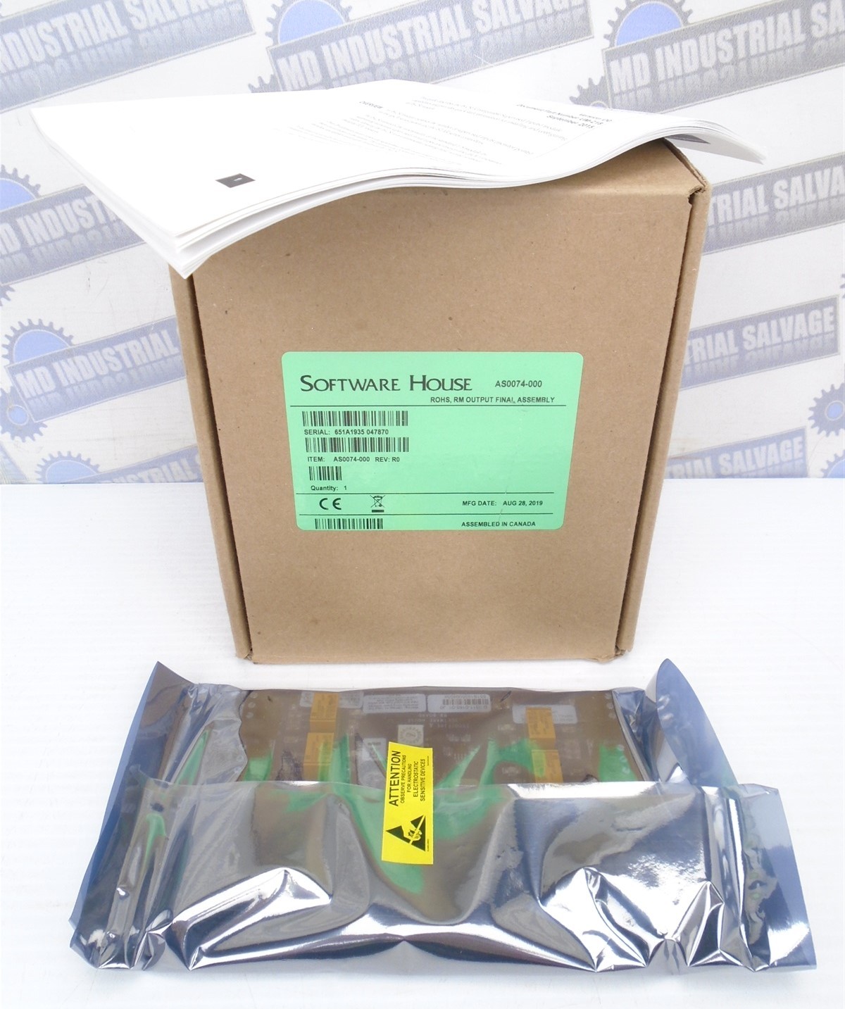 SOFTWARE HOUSE - AS0074-000 - R8 OUTPUT READER BUS MODULE ACCESS CONTROL (NEW)