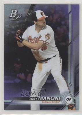 2019 Bowman Platinum Wal-Mart Purple Foil 19/250 Trey Mancini #60 0f3y