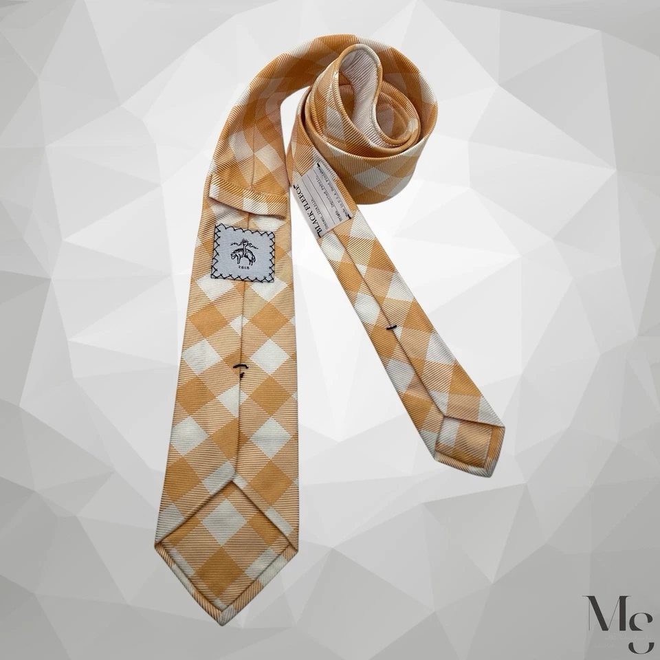 Corbata de seda amarilla Brooks Brothers polar negra de Thom Browne EE. UU. 59”-2,75” EX CD Foto 2 de 4