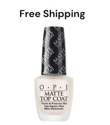 OPI Nail Lacquer, Matte Top Coat, Clear Nail Polish, 0.5 fl oz