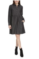 Nine West New Black Denim Dress Size XS