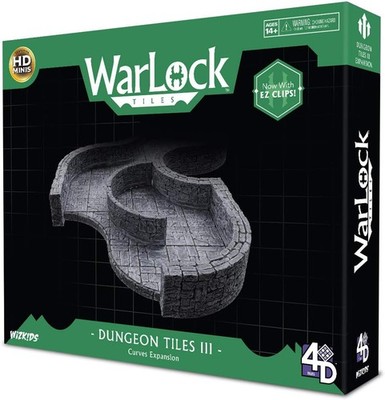 WarLock Tiles: Dungeon Tile III - Curves Expansion Brand New