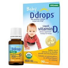 1072834 400 IU Liquid Vitamin D3 Drops for Babies, 0.08 Fl. Oz Pack of 2 