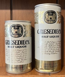 (2) EMPTY 12oz & 16oz Griesedieck Beer Cans by Falstaff Brewing