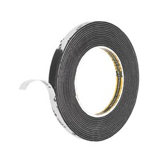 Camera Light Seal Foam Light Leak Proof Sponge 0.08" x 0.39" x 16.4ft Black