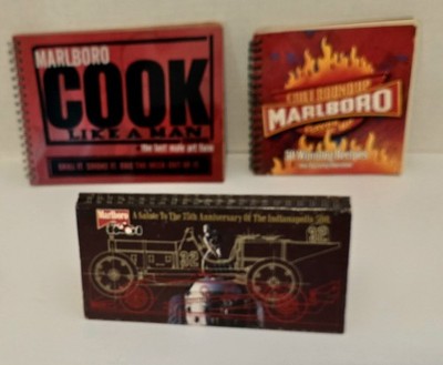 Marlboro Book Lot Indianapolis 500 Anniversary, Chili Round-up & Cook Like A Man