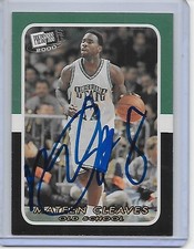 Basketball Card IP auto NBA MATEEN CLEAVES Michigan State 2000 Press Pass SE