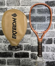 Vintage 1970's Leach Bandido Racquetball Racket San Diego Orange with Cover