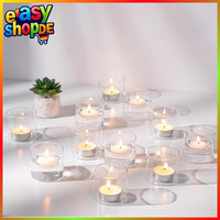 TeelichtgläSer Set Von 12 Teelichthalter Glas 5,7Cm Tischdeko Hochzeit