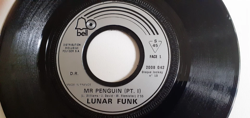 SP LUNAR FUNK - MR.PENGUIN (FRENCH BELL REC. DISC-JOCKEY FUNK SOUL R'N'B 70'S) - Photo 4/4