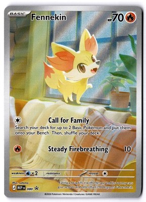 Fennekin 080 ME: Mega Evolution Promo Promo Holo NM
