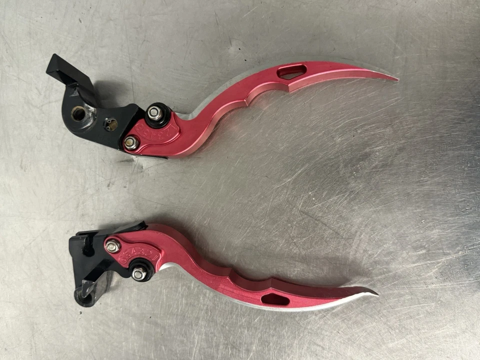 Juego de palancas rojas embrague freno Suzuki GSXR 600 2006-2017 2018 2019 2020 2021 Foto 2 de 4
