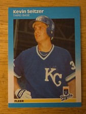 1987 Fleer Update Kevin Seitzer Rookie Card U-108 Kansas City Royals 