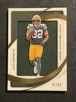 2024 Panini Immaculate Clearly Rookie Jerseys #41/99 Marshawn Lloyd #CIRJ-MLD