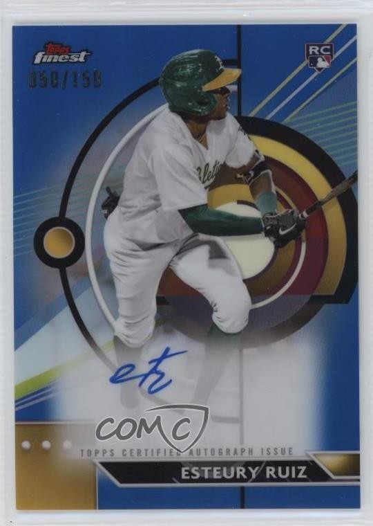 2023 Topps Finest Blue Refractor 50/150 Esteury Ruiz #FA-ER Auto 19nm