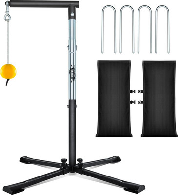 PLAYAPUT Baseball Softball Batting Tee with Tethered Ball, Auto Reset Baseball S