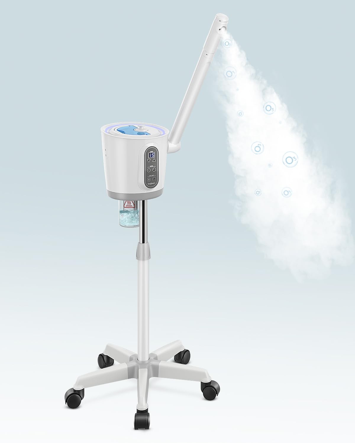 Professional Ionic Nano Facial Steamer with Ozone Hot Mist for Spa-Like Skincare