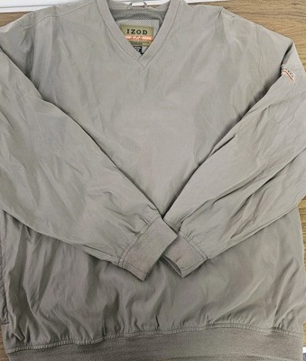 Izod Mens L X-treme Function Golfwear Pullover Tan