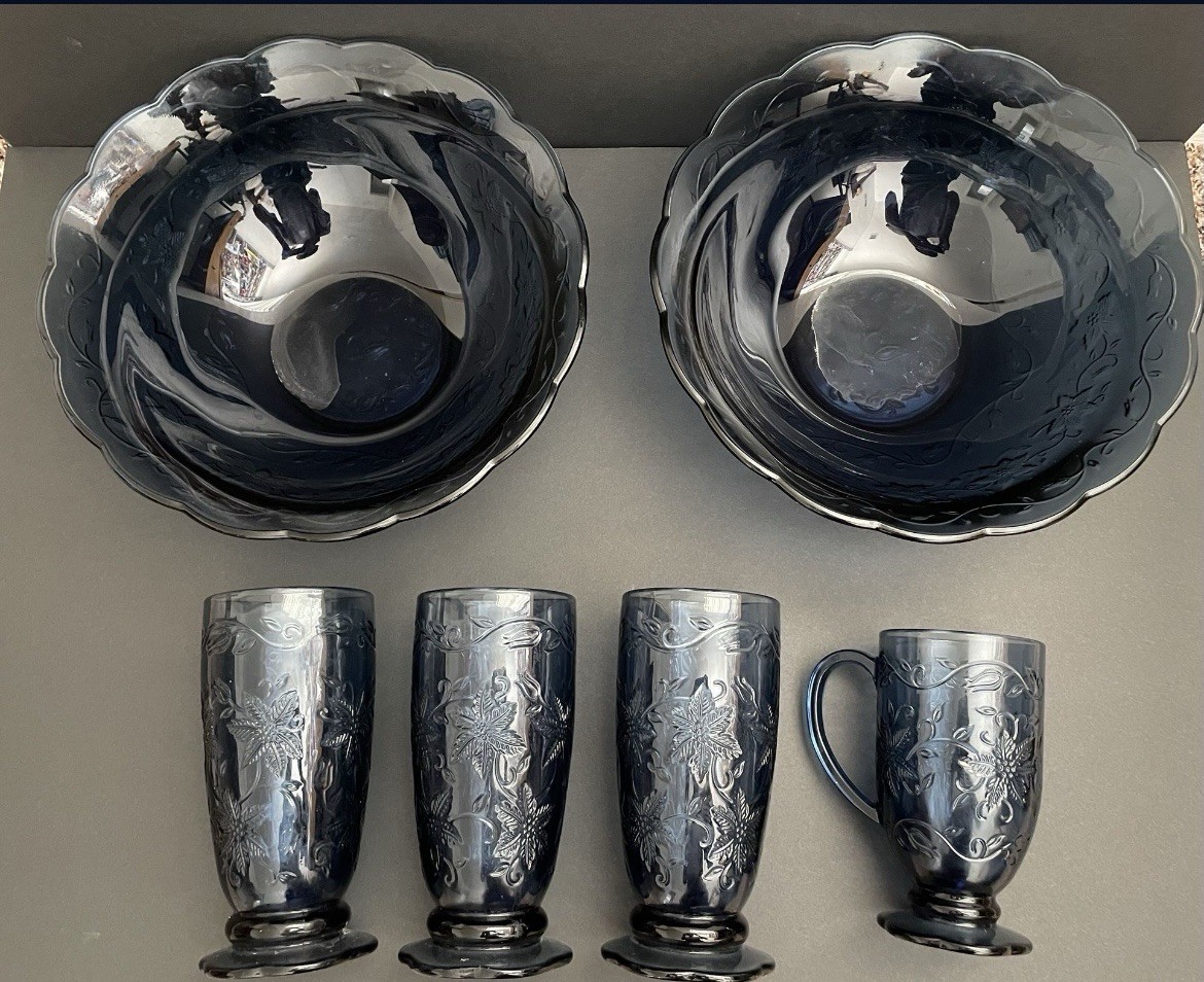 Princess House Fantasia Crystal in Stunning Sapphire Blue