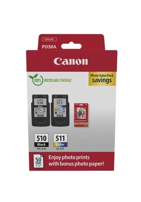 Canon PG510/CL511 - Pack cartouches d'encre originales - Photo 1/4