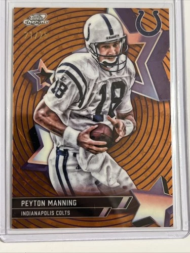 2025 Topps Cosmic Chrome Peyton Manning Orange Refractor (RAW)