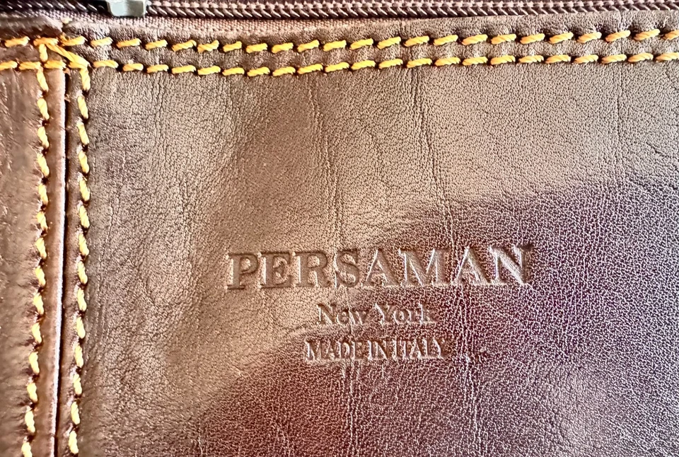 Duffle de couro italiano Persaman - NUNCA USADO! - Imagem 4 de 4