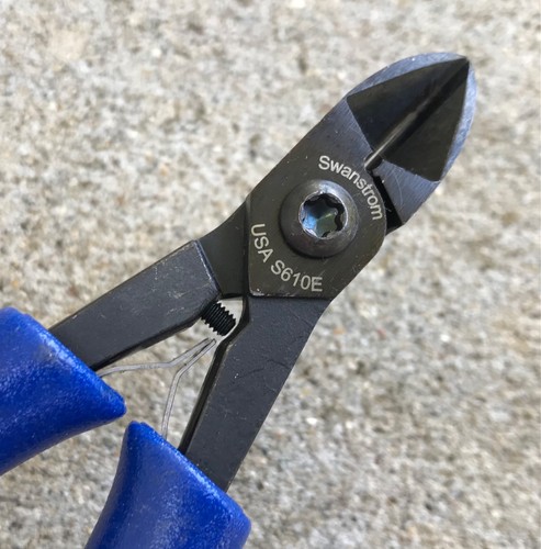 S610E Swanstrom diagonal side wire cutter, cuts
