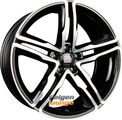 4 Alufelgen 2DRV WH11 Schwarz Hochglanz Poliert (SP+) 8,5x19 ET35 5x112 19 Zoll